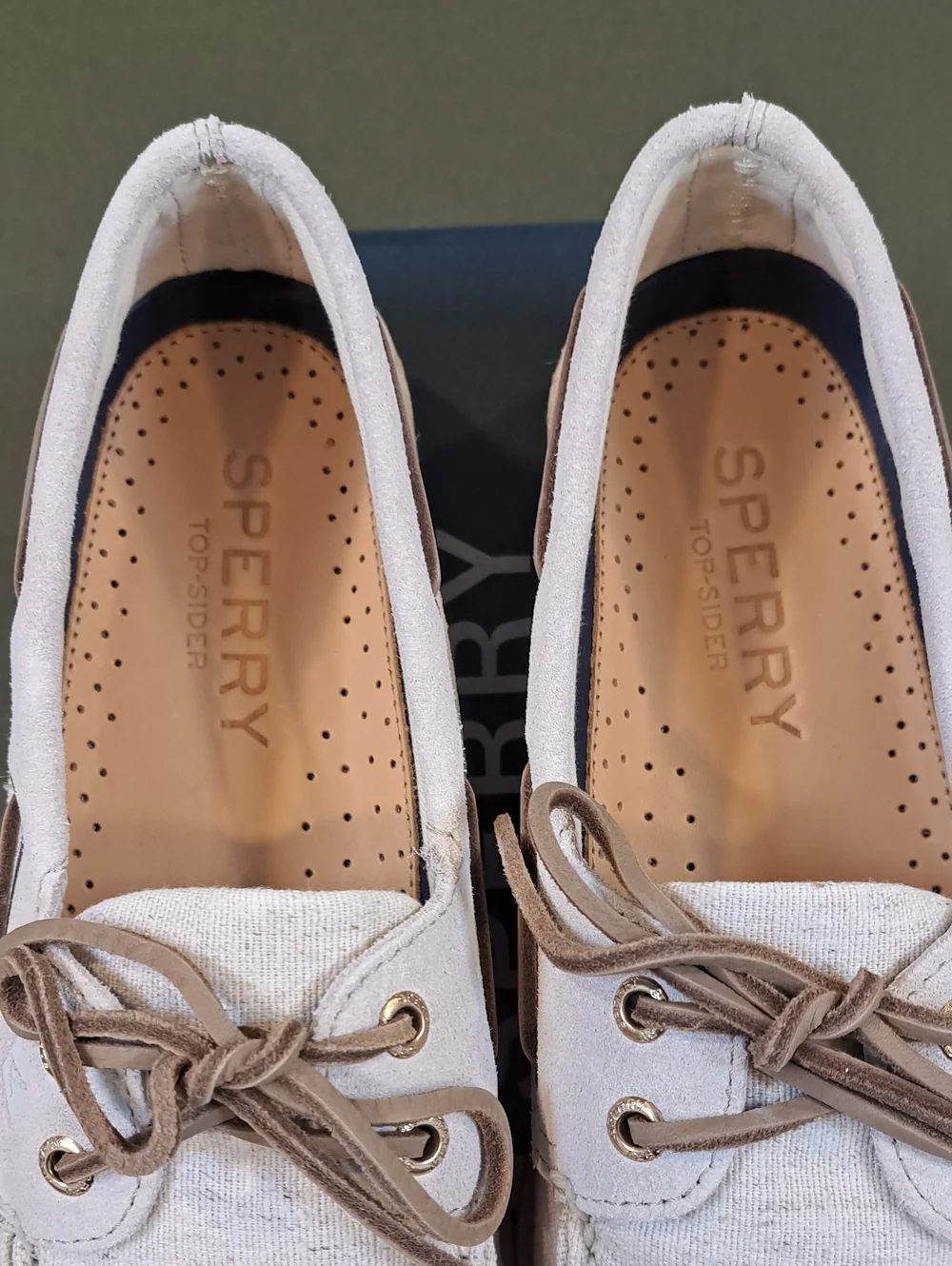 Sperry Authentic Original™ 2-Eye Boat Shoe - Color: Light Beige - Size: Men 8.5